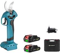 Elagueuse électrique, moteur 18V, diamètre de coupe 30 mm, 2 batteries EU-Stecker