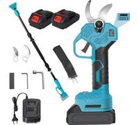 Elagueuse électrique, moteur sans balai, diamètre de coupe 32 mm, avec 2×piles