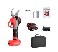 Élagueuse électrique, moteur sans brosse, sans fil avec LED, 2 batteries, prise UE