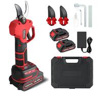 Elagueuse électrique rechargeable sans balais, 2 batteries 2000mAh, lames de rechange X 2