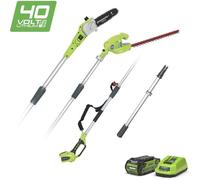 Élagueuse et taille-haie sur perche sans fil sur batterie 40V Lithium-ion - Greenworks Tools
