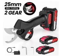 Élagueuse Sans Fil 21V 1200W | Compatible Batterie WORX | Moteur Brushless | Coupe Ø25mm | Poignée Ergonomique | Jardin