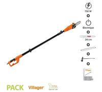 Elagueuse sur perche électrique 750W guide Oregon 24cm Villager VEPS 915