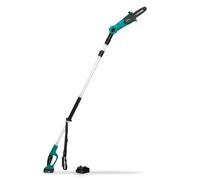 VONROC Élagueuse sur perche sans fil 20V- Tête inclinable - Perche extensible (200-260 cm) - 1 batterie 2.0ah et un chargeur rapide inclus - Chaine de 44T, 5m/s