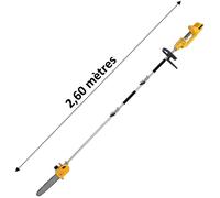 Élagueuse sur perche sans fil à batterie, 40 V, GT ELEC - Sans batterie et sans chargeur