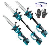 Élagueuse sur Perche sans Fil pour Makita 18 V batterie, 12 Pouces mini tronçonneuse sans fil avec moteur brushless, Perche Élagueuse Télescopique Électrique, 6300 tr/min, Extension jusqu'à 32,5 cm