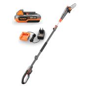 FUXTEC Élagueuse Sur Perche À Batterie 20V FX-E1HE20 Avec Batterie 2Ah et Chargeur 1A Scie à Branche Télescopique Avec Manche Télescopique Extensible - 70 à 260 cm