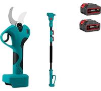 Elagueuse télescopique, moteur sans balai 2800W, capacité de coupe 45 mm, 2 batteries 1EU Plug