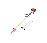 VEVOR Élagueuse Thermique sur Perche à 2 Temps, 33 cc, Élagueuse sans Fil à Essence, avec Perche Extensible 2,04-3,54 m, Guide-chaîne 20,3 cm, Réservoir de Carburant 850 ml, pour Élagage des Arbres