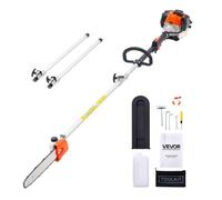 VEVOR Élagueuse Thermique sur Perche à 2 Temps, 25 cc, Élagueuse sans Fil à Essence, avec Perche Extensible 2,12-3,62 m, Guide-chaîne 30,5 cm, Réservoir de Carburant 650 ml, pour Élagage des Arbres