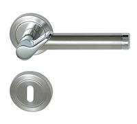 Elaine Alpertec-R poignée de porte en laiton chromé/inox satiné-alberts bloque-porte pour chambre poignée de porte acier inoxydable, 32969903
