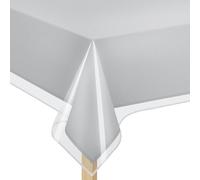 Elaine Karen Clear Plastic Table Cover Protector 100% Waterproof Table Protector Crystal Clear Plastic Tablecloth Cover for Dining Table Heavy Duty Vinyl, 60" x 90" Oval