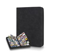 ELAKIRI Classeur Carte Capacité pour 540 Cartes,9-Carrés Binder Toploader avec 7x9 cm Protection,Album Carte avec Housse En Cuir Imperméable et Fermeture Éclair,Portfolio Carte pour MTG,Yugioh
