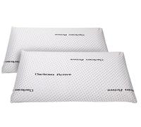 elalmacendelcolchon Deal Oreiller viscoélastique modèle carbone perforé, adaptabilité maximale, blanc - Autres dimensions disponibles (Pack 2 Uni - 70 cm)