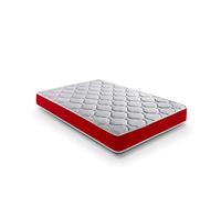 elalmacendelcolchon Matelas en Mousse, Modèle Rubi, 200 x 200 x 20 cm - Toutes Dimensions, Blanc et Gris