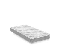 elalmacendelcolchon Matelas en Mousse, Mousse à mémoire de Forme Modèle Star, 90 x 180 x 15 cm - Toutes Dimensions, Blanc et Gris