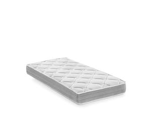 elalmacendelcolchon Matelas en Mousse, Mousse à mémoire de Forme Modèle Star, 90 x 180 x 15 cm - Toutes Dimensions, Blanc et Gris