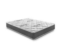 elalmacendelcolchon - Matelas viscoélastique Modèle Viscocarbono, 120 x 180 x 24, Adaptabilité maximale - Toutes Les mesures, Gris et Blanc
