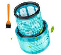 Elalove Filtre de Rechange avec Brosse pour Aspirateurs Sans Fil Compatibles avec Dyson V11 V15 SV14 SV17 SV22 Detect Animal Absolute Extra Pro, Filtration HEPA, Matériau ABS Résistant,Vert