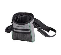Elalove Sac à friandises pour Chien - Grand Sac Banane pour l'entraînement du Chien - avec Sangle réglable - Sac à goûter en Tissu Oxford Pratique pour l'entraînement du Chien - Gris