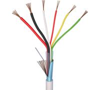 ELAN 70I142 Câble dalarme LiYY 4 x 0.22 mm² + 2 x 0.5 mm² blanc 20 m