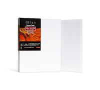 Elan Carton Entoilé 20x25 cm, Lot de 12 Toiles à Peindre 280 GSM