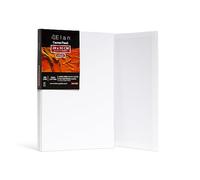 Elan Carton Entoilé 20x30 cm, Lot de 8 Toiles à Peindre 280 GSM
