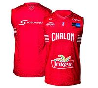 Elan Chalon Chalon-sur-Saône Maillot Officiel Extérieur 2018-2019 Basketball Mixte Enfant, Rouge, FR : XXS (Taille Fabricant : 6 Ans)