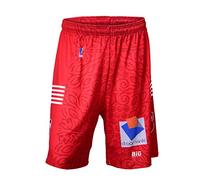 Elan Chalon Chalon-sur-Saône Short Officiel Extérieur 2018-2019 Basketball Mixte Enfant, Rouge, FR : XXS (Taille Fabricant : 10 Ans)