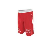 Elan Chalon Short Officiel Extérieur 2019-2020 Basketball Mixte Enfant, Rouge, FR : XXS (Taille Fabricant : 12 Ans)