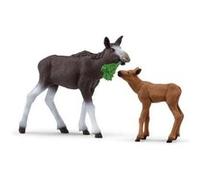 Schleich 42603 – Élan femelle avec veau (Wild Life)