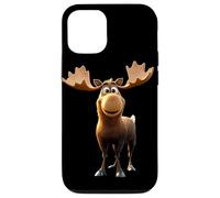 Elan Moose Elan Mâle Femelle Bois Cerf Elans Sauvages Coque pour iPhone 12/12 Pro