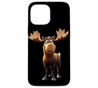Elan Moose Elan Mâle Femelle Bois Cerf Elans Sauvages Coque pour iPhone 13 Pro Max