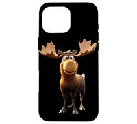 Elan Moose Elan Mâle Femelle Bois Cerf Elans Sauvages Coque pour iPhone 16 Pro Max