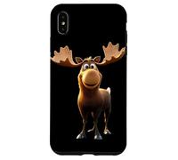 Elan Moose Elan Mâle Femelle Bois Cerf Elans Sauvages Coque pour iPhone XS Max