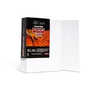 Elan Panneau Toile Peinture 15x20, Lot de 12 Toiles à Peindre 100% Coton Sans Acide, 280 GSM Carton Entoilé, Toile a Peindre, Canvas Toiles Peinture