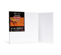 Elan Panneau Toile Peinture 40x40, Lot de 6 Toiles à Peindre 100% Coton Sans Acide, 280GSM Carton Entoilé, Toile a Peindre, Canvas Toiles Peinture