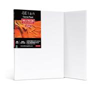 Elan Panneau Toile Peinture 50x70, Lot de 6 Toiles à Peindre 100% Coton Sans Acide, 280GSM Carton Entoilé, Toile a Peindre, Canvas Toiles Peinture