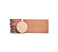 Elan Rondin de Bois 14-16 cm de Diamètre Lot de 18 Pièces, Tranches de Bûches avec Écorce, Tranches de Bois Naturel pour Decoration et Artisanat