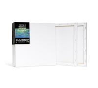 Elan Toile Peinture 30x30, Lot de 6 Toiles à Peindre 100% Coton, 280GSM Canvas Painting 30x30, Toile à Peindre, Chassis Entoilé, Canvas 30x30