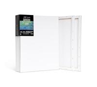 Elan Toile Peinture 30x40, Lot de 6 Toiles à Peindre 100% Coton, 280GSM Canvas Painting 30x40, Toile à Peindre, Chassis Entoilé, Canvas 40x30