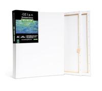 Elan Toile Peinture 45x60, Lot de 6 Toiles à Peindre 100% Coton, 280GSM Canvas Painting 45x60, Toile à Peindre, Chassis Entoilé, Canvas 60x45