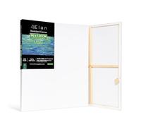 Elan Toile Peinture 90x120, Lot de 3 Toiles à Peindre 100% Coton, 280GSM Canvas Painting 90x120, Toile à Peindre Grand Format, Canvas 120x90