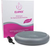 ELANEE Coussin d'assise pour l'entraînement des muscles du plancher pelvien, avec pompe manuelle et livret d'exercices, 1 pièce, gris (708-V1)