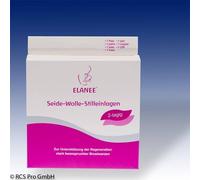 ELANEE Coussinets d'allaitement en soie et laine 2 couches, 2 pces