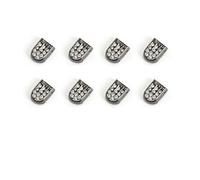ELANOX Lot de 4 lacets élastiques pour 2 paires de chaussures avec extrémités élégantes - Facile à enfiler sans nouer - 8 embouts avec strass noirs