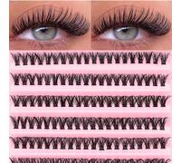 Elara 200 Cluster D-DD Curl, Kit d'extension de cils premium - 40D - Fait maison DIY, Volume russe, Cluster, Moelleux, Style mixte - 10-16 mm - Convient aux débutants et réutilisable, Port quotidien, 