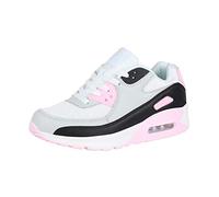 Elara Chaussures de Sport Hommes Baskets Chunkyrayan MEL0389 Grau-Rosa-37