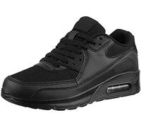 Elara Chaussures Femmes Hommes de Course Sport Baskets Chunkyrayan H001-Z001 Black-44