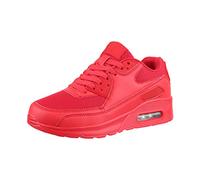Elara Chaussures Femmes Hommes de Course Sport Baskets Chunkyrayan H001-Z001 Red-39